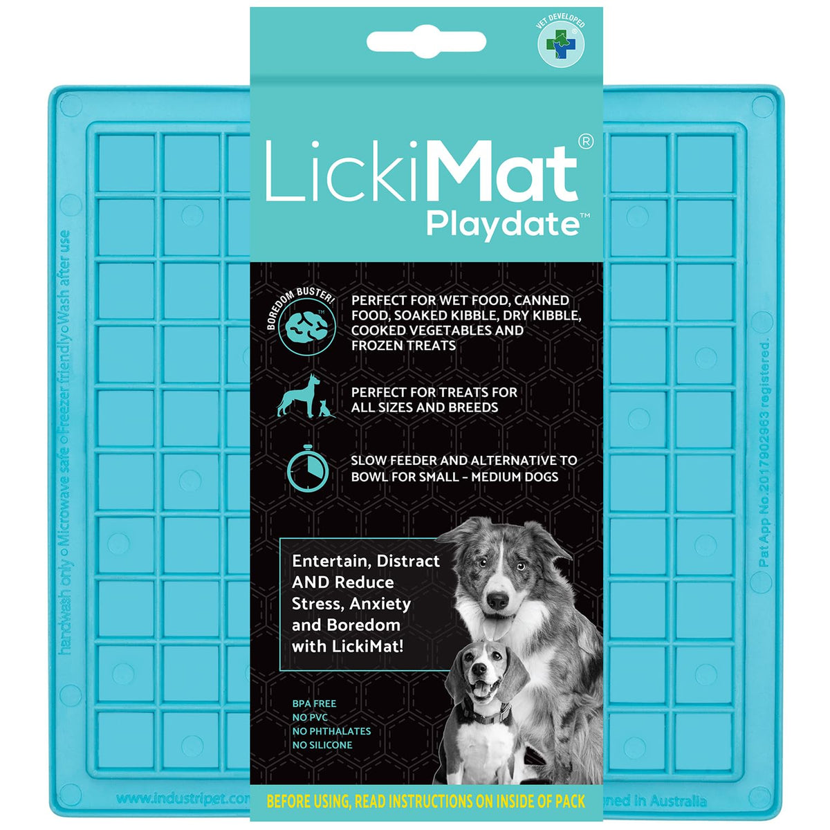 BarkBliss Lick Mat for Dogs – Anxiety Relief Slow Feeder